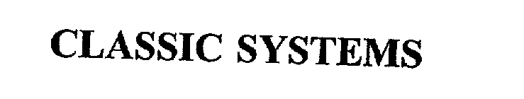 CLASSIC SYSTEMS