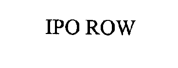 IPO ROW