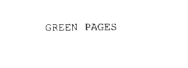 GREEN PAGES