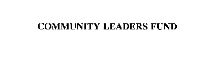 COMMUNITY LEADERS FUND