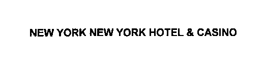 NEW YORK NEW YORK HOTEL & CASINO