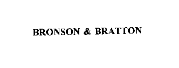 BRONSON & BRATTON