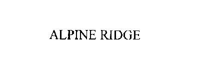 ALPINE RIDGE