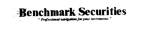 BENCHMARK SECURITIES PROFESSIONAL NAVIGATION FOR YOUR INVESTMENTS