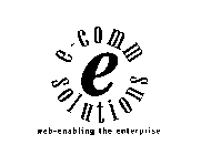 E-COMM SOLUTIONS WEB-ENABLING THE ENTERPRISES