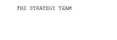 THE STRATEGY TEAM