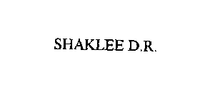 SHAKLEE D.R.