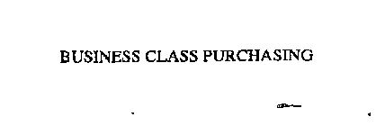 BUSINESS CLASS PURCHASING