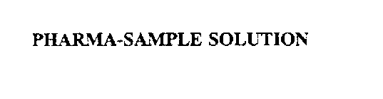 PHARMA-SAMPLE SOLUTION