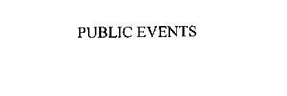 PUBLIC EVENTS