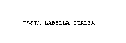 PASTA LABELLA-ITALIA