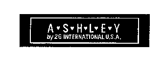 ASHLEY BY 26 INTERNATIONAL U.S.A.