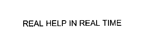 REAL HELP IN REAL TIME