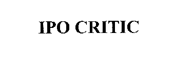 IPO CRITIC