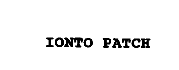 IONTO PATCH