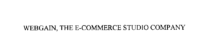 WEBGAIN, THE E-COMMERCE STUDIO COMPANY