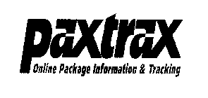 PAXTRAX ONLINE PACKAGE INFORMATION & TRACKING