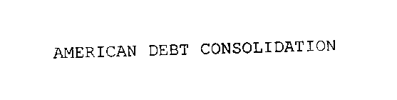 AMERICAN DEBT CONSOLIDATION