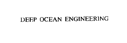 DEEP OCEAN ENGINEERING