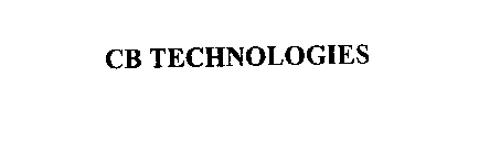 CB TECHNOLOGIES