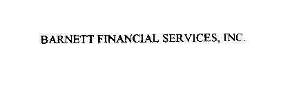 BARNETT FINANCIAL SERVICES, INC.