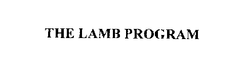 THE LAMB PROGRAM