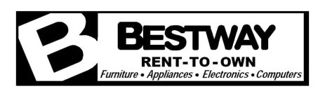 B BESTWAY RENT-TO-OWN FURNITURE APPLIANCES ELECTRONICS COMPUTERS