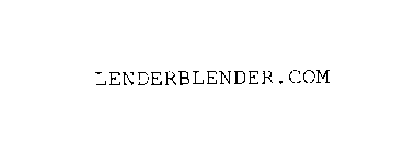 LENDERBLENDER.COM