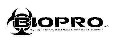 BIOPRO LLC THE FIST BIOHAZARD CLEANING & RESTORATION COMPANY