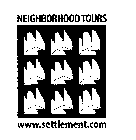 NEIGHBORHOODS TOURS WWW. SETTLEMENT .COM