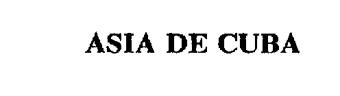 ASIA DE CUBA