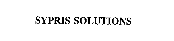 SYPRIS SOLUTIONS