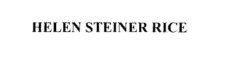 HELEN STEINER RICE