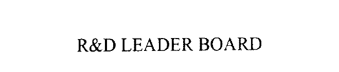 R&D LEADER BOARD