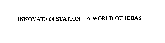 INNOVATION STATION - A WORLD OF IDEAS