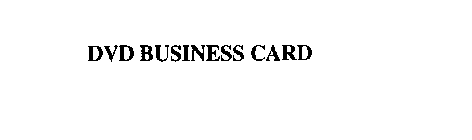 DVD BUSINESS CARD