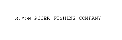 SIMON PETER FISHING COMPANY