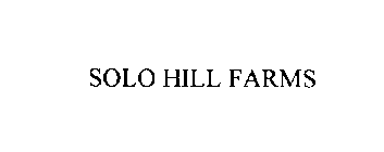 SOLO HILL FARMS