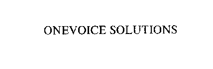 ONEVOICE SOLUTIONS