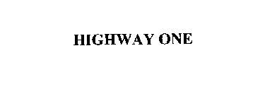 HIGHWAY ONE