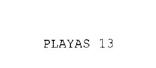 PLAYAS 13