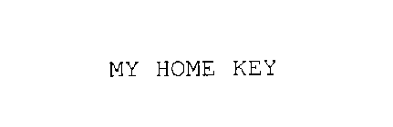 MY HOME KEY