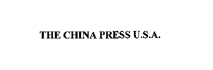THE CHINA PRESS U.S.A.