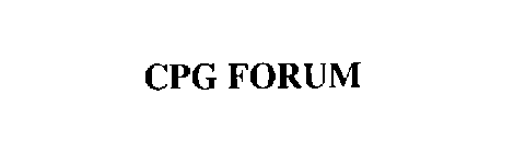 CPG FORUM