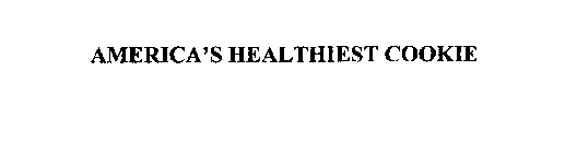 AMERICA'S HEALTHIEST COOKIE