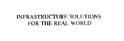 INFRASTRUCTURE SOLUTIONS FOR THE REAL WORLD