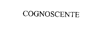 COGNOSCENTE