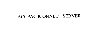 ACCPAC ICONNECT SERVER
