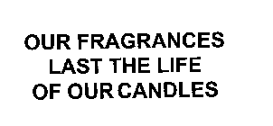 OUR FRAGRANCES LAST THE LIFE OF OUR CANDLES