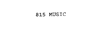 815 MUSIC